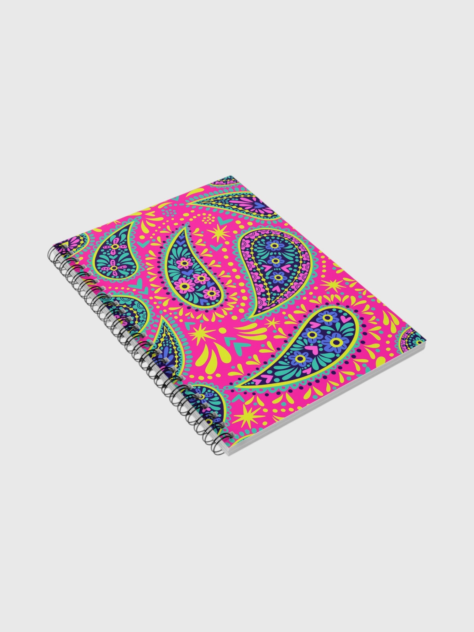 Pink Paisley Spiral Notebook