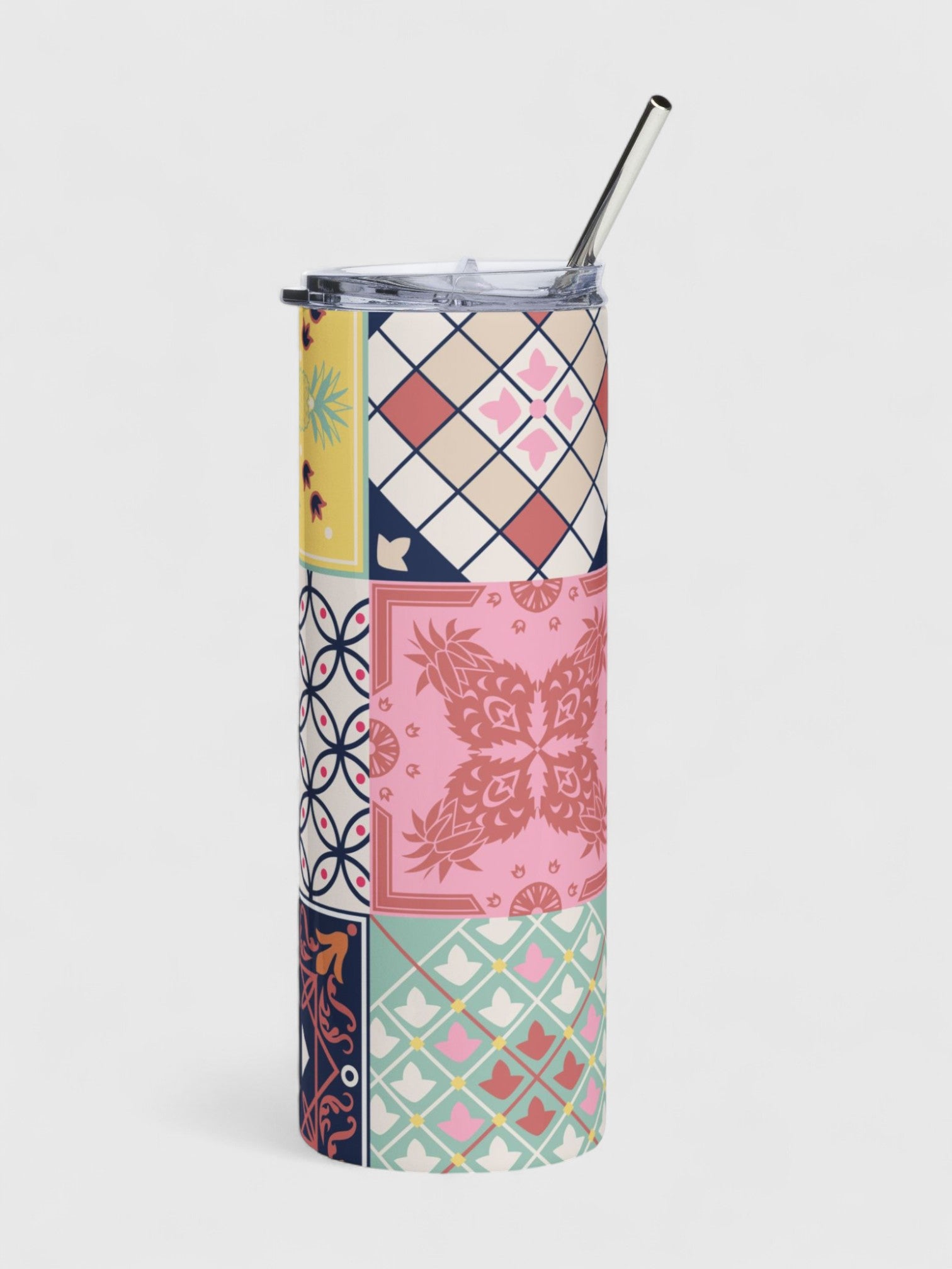 Patchwork Stainless Steel Tumbler - 20oz