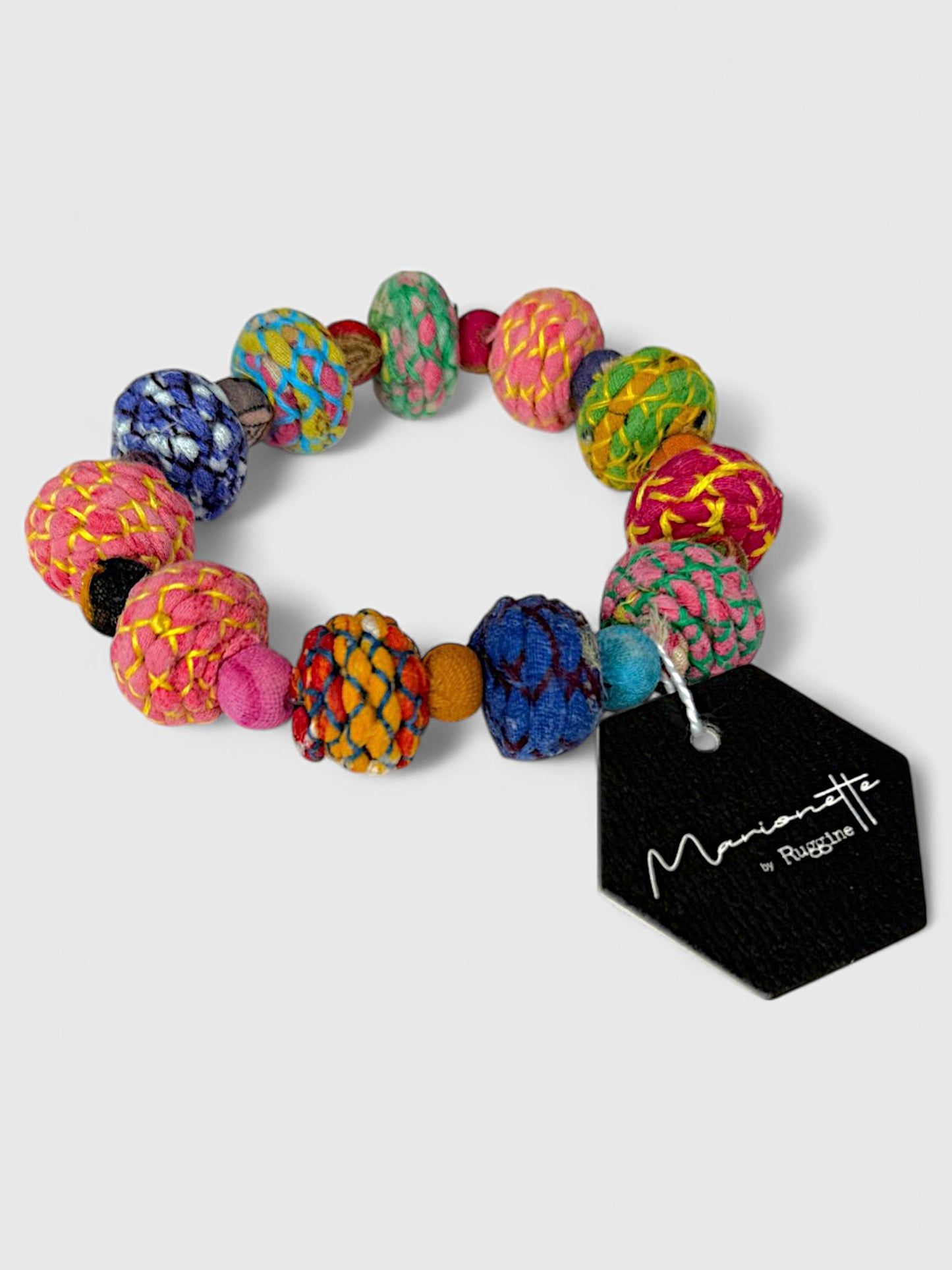 Handmade Circle Bead Stretch Bracelet