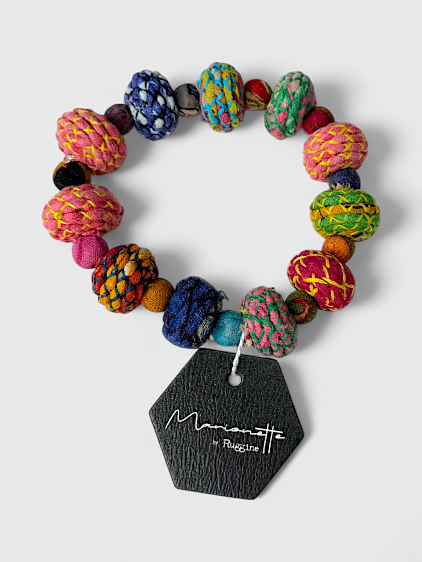 Handmade Circle Bead Stretch Bracelet