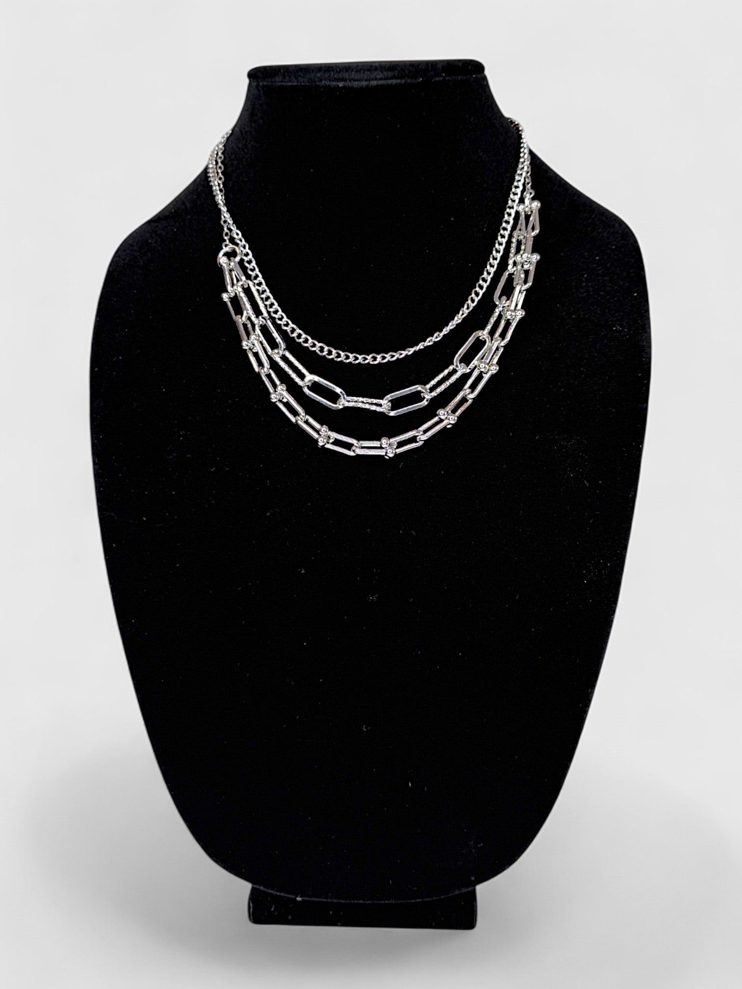 Ice Link Layered Necklace