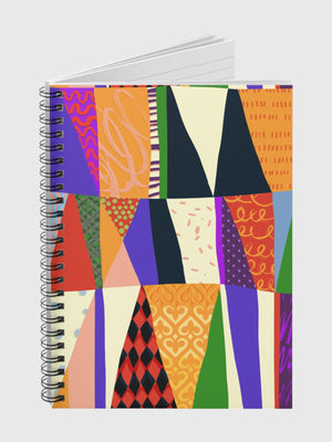 Abstract Triangles Spiral Notebook
