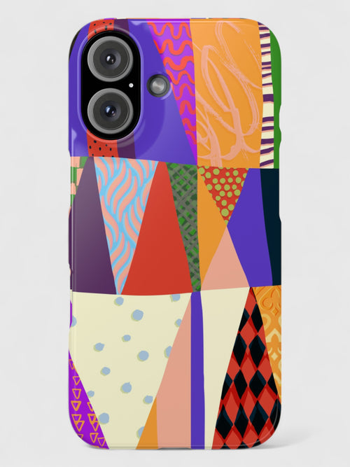 Abstract Triangles Slim iPhone Case