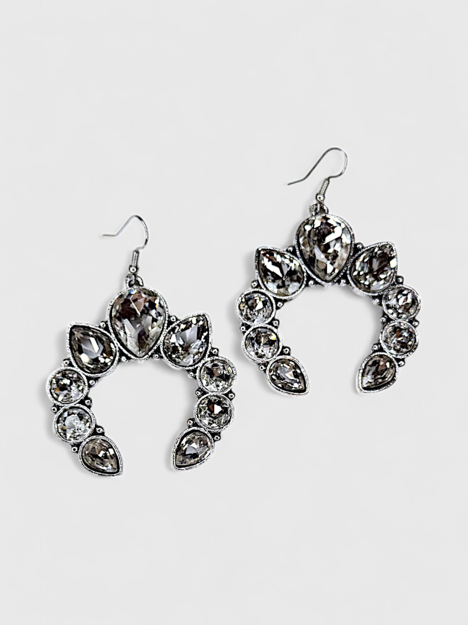 Crescent Chaos Gem Hoops