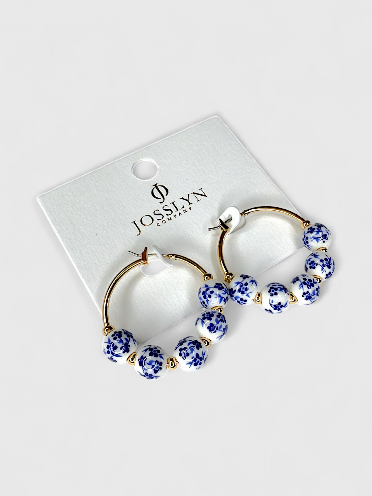 Chinoiserie Charm Hoop Earrings
