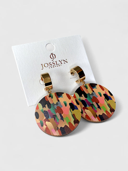 Paint Spill Drop Earrings