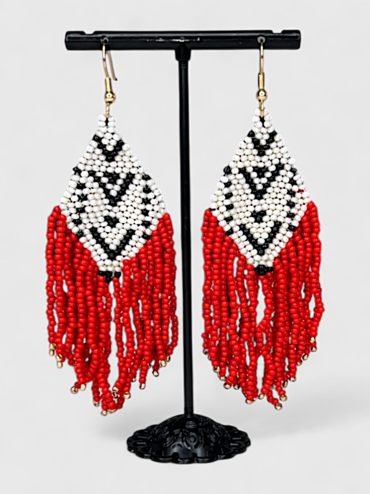 Flamenco Fringe Beaded Earrings
